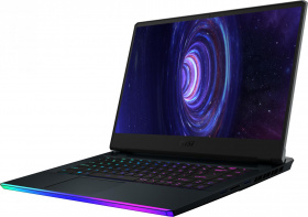 Ноутбук MSI. MSI GE66 Raider 10SGS-254RU 15.6"(1920x1080 (матовый, 240Hz) IPS)/Intel Core i7 10875H(2.3Ghz)/16384Mb/1024PCISSDGb/noDVD/Ext:nVidia GeForce RTX2080 Super Max-Q(8192Mb)/Cam/BT/WiFi/war 2y/2.4kg/Grey/Black/W10